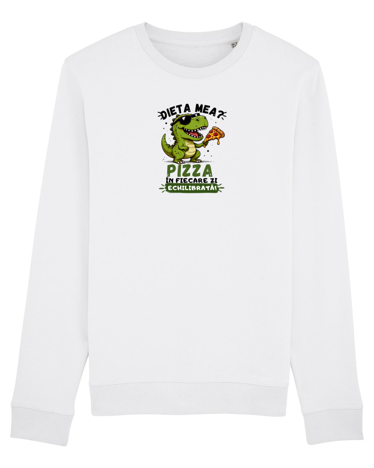 Bluză mânecă lungă Unisex Rise White