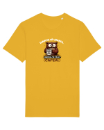 Cafea acum...lumea mai târziu  Tricou mânecă scurtă Unisex Rocker