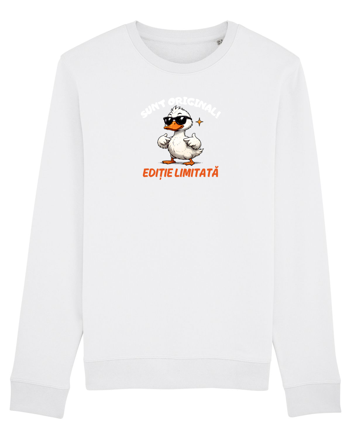 Bluză mânecă lungă Unisex Rise White