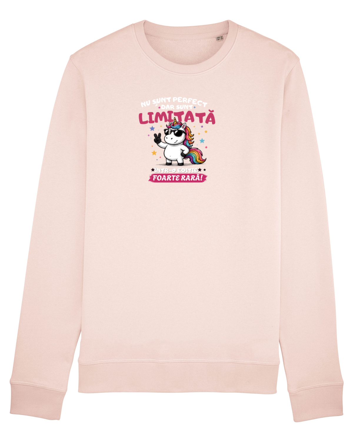 Bluză mânecă lungă Unisex Rise Candy Pink