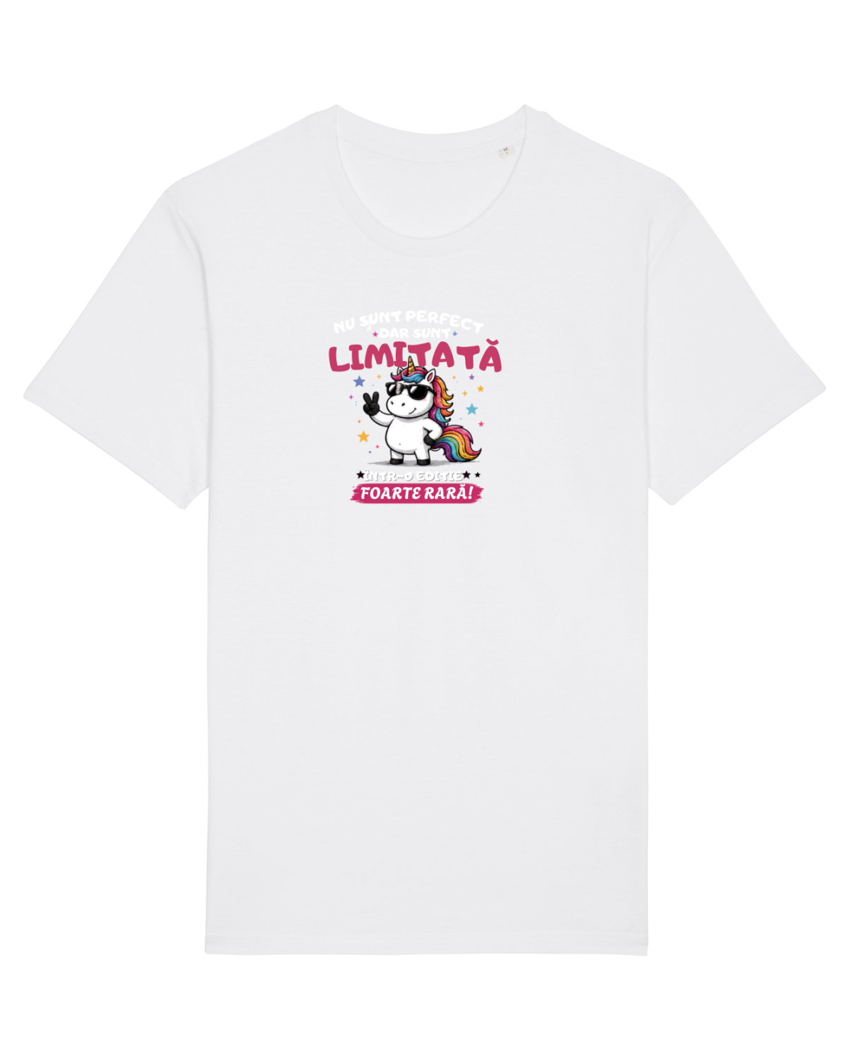 Tricou mânecă scurtă Unisex Rocker White