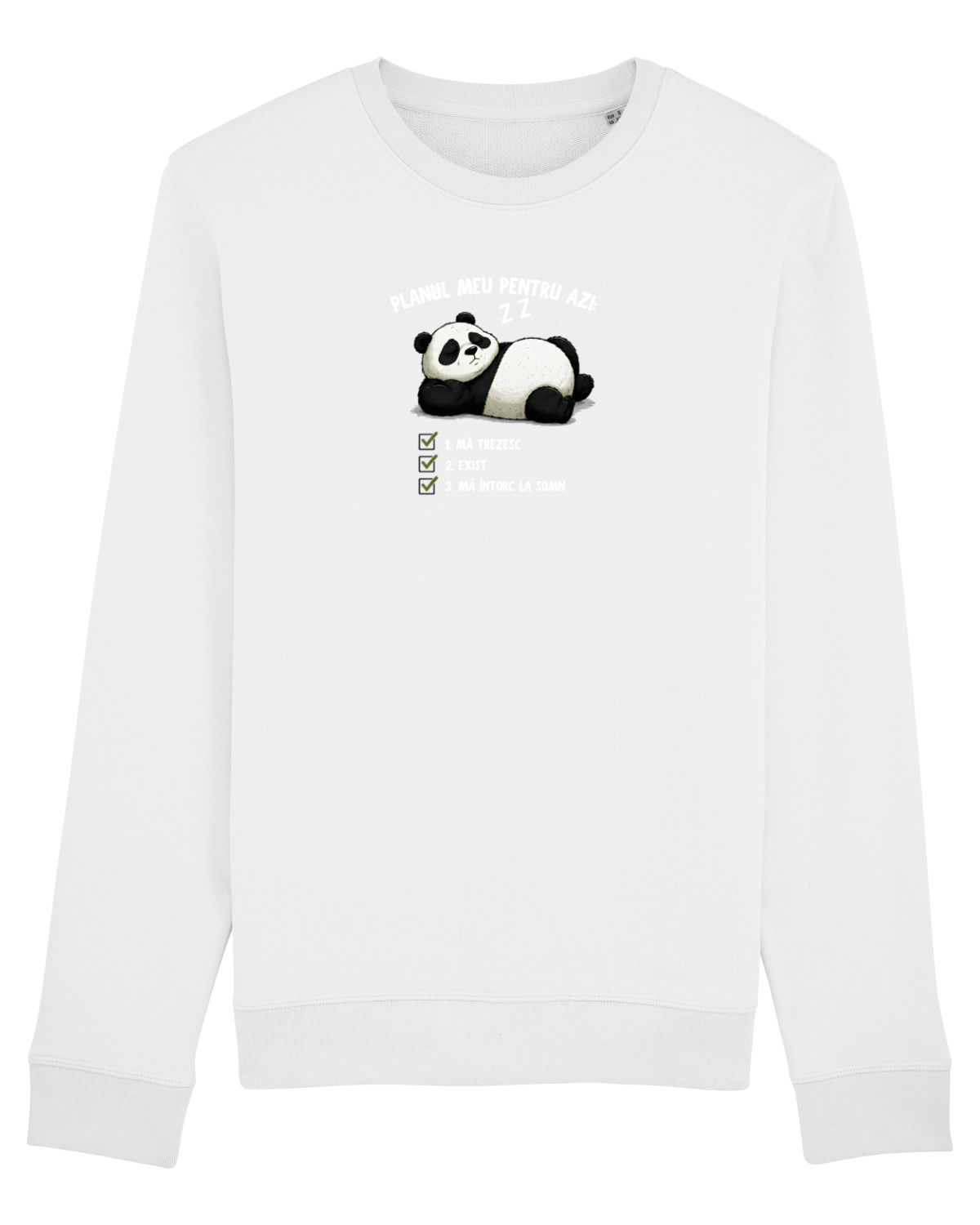 Bluză mânecă lungă Unisex Rise White