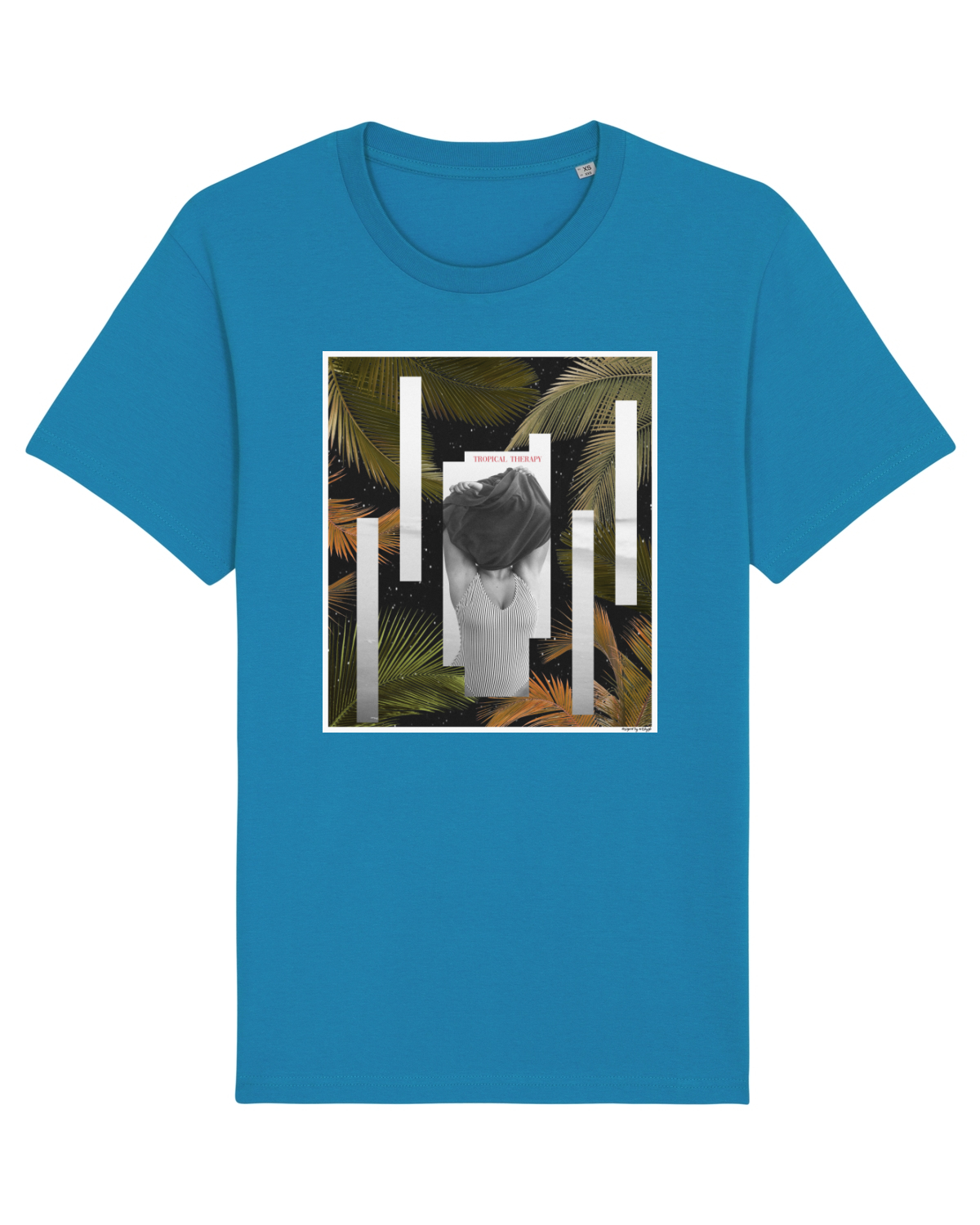 Tricou mânecă scurtă Unisex Rocker Azur