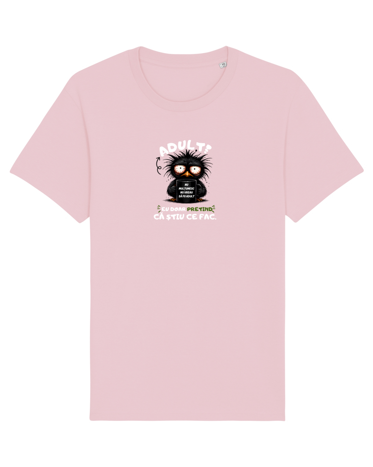 Tricou mânecă scurtă Unisex Rocker Cotton Pink