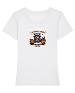 Nu am o problemă cu mâncarea.... Tricou mânecă scurtă guler larg fitted Damă Expresser