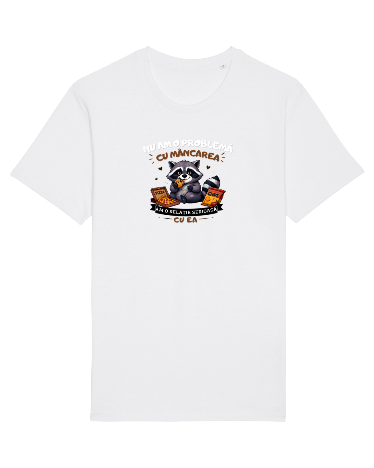 Tricou mânecă scurtă Unisex Rocker White