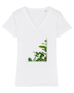Tropical Therapy no. 8 Tricou mânecă scurtă guler V Damă Evoker