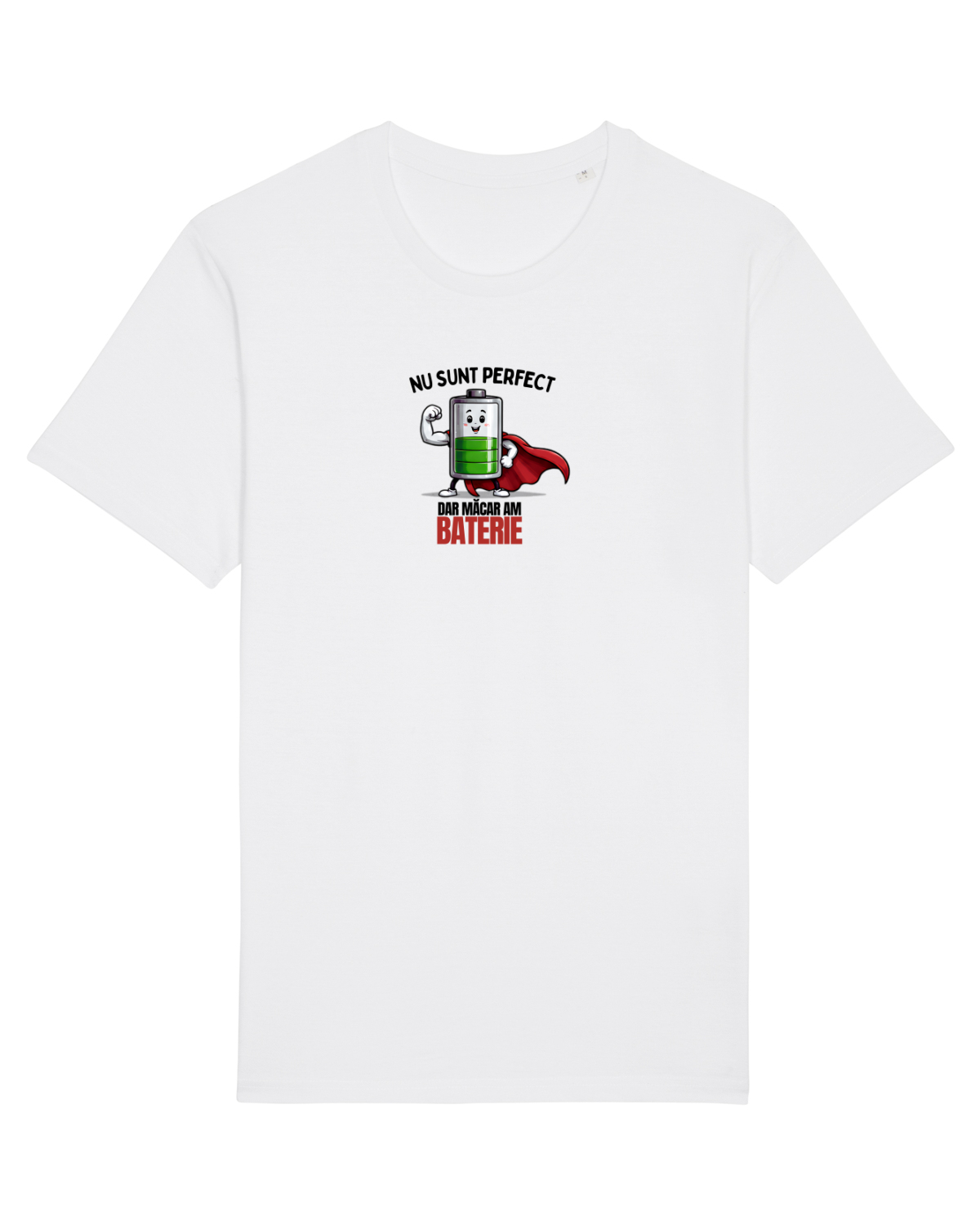 Tricou mânecă scurtă Unisex Rocker White