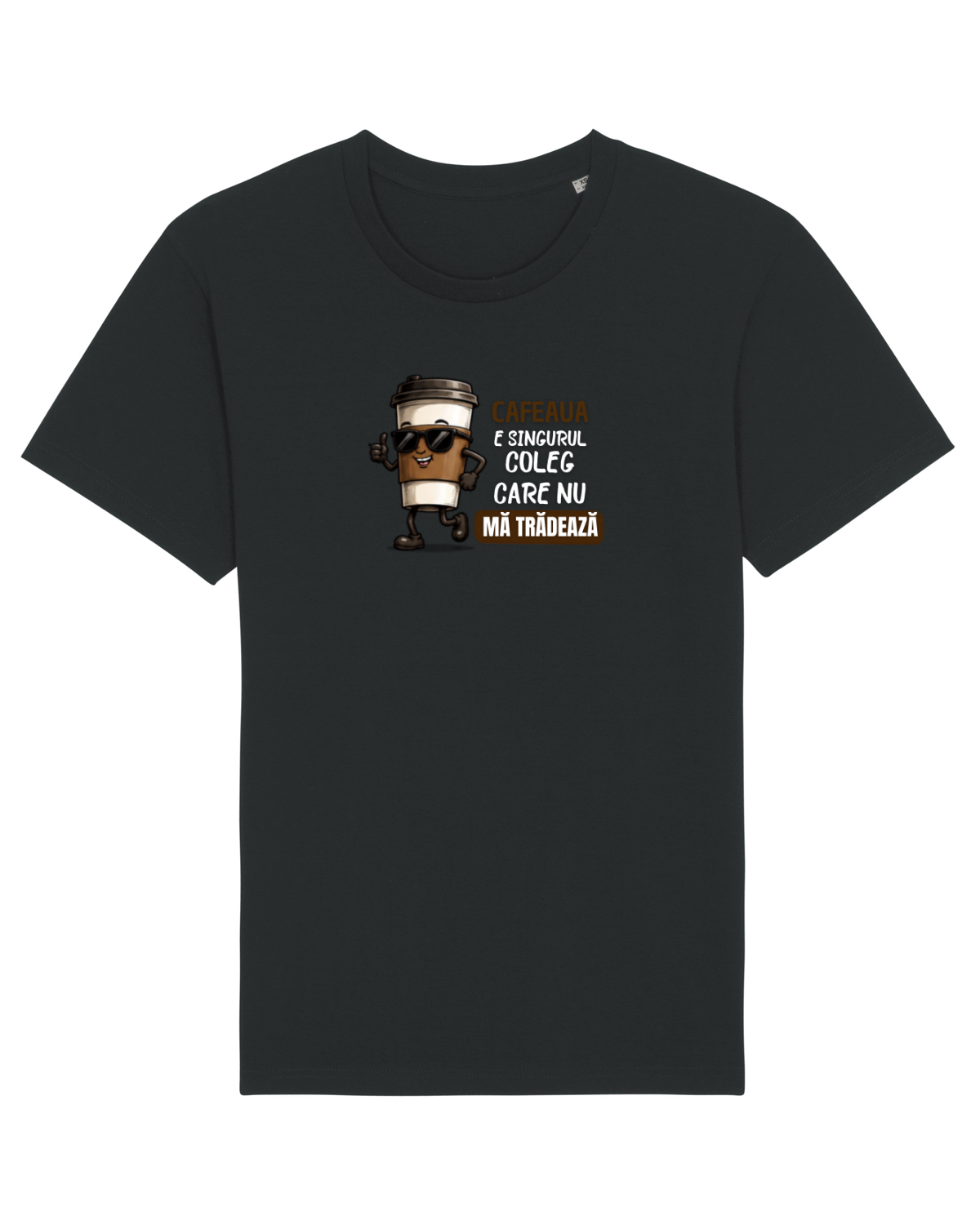 Tricou mânecă scurtă Unisex Rocker Black