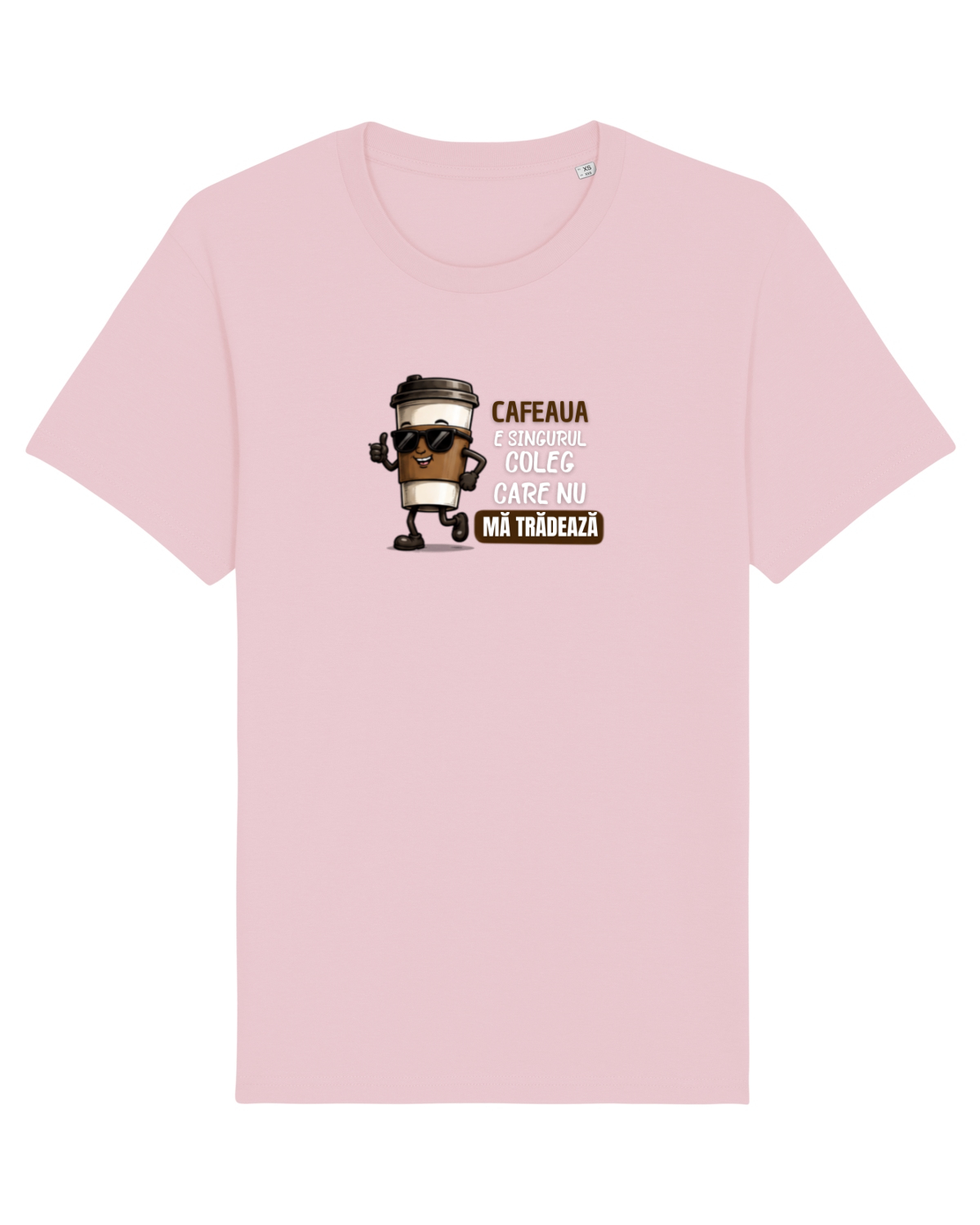 Tricou mânecă scurtă Unisex Rocker Cotton Pink