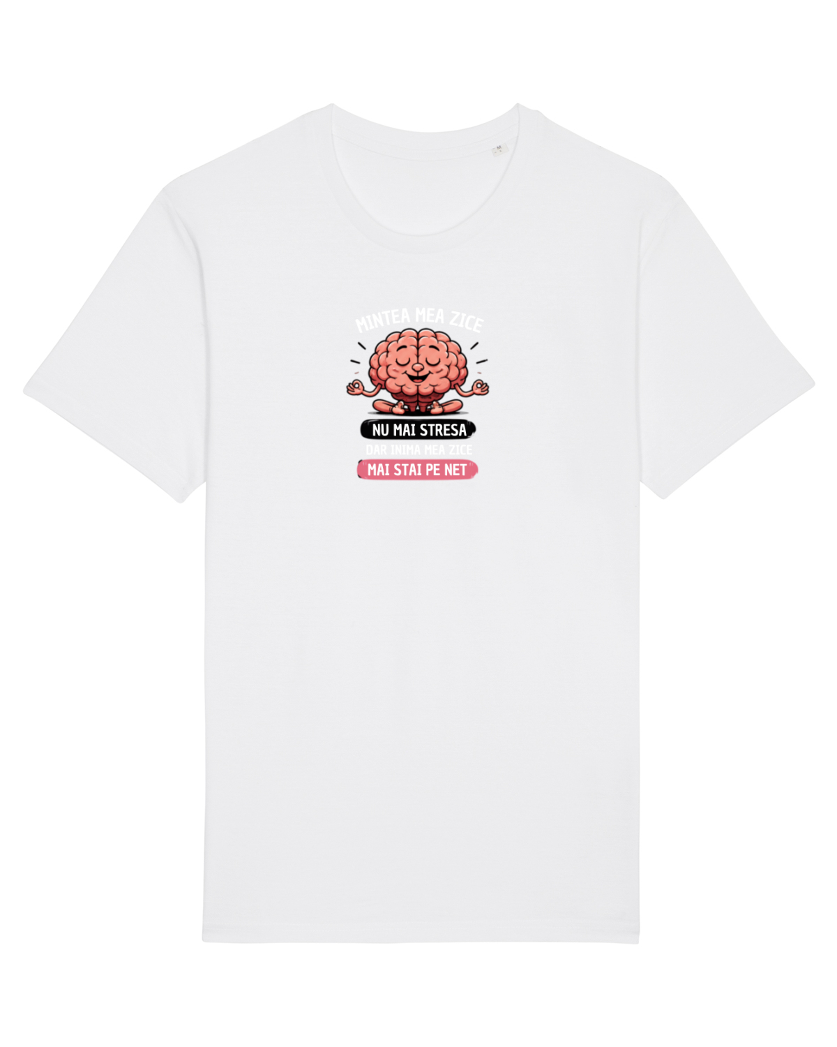 Tricou mânecă scurtă Unisex Rocker White