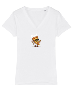 Cool  Tricou mânecă scurtă guler V Damă Evoker