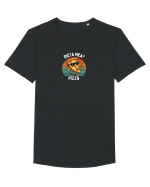 Dieta mea? PIZZA Tricou mânecă scurtă guler larg Bărbat Skater