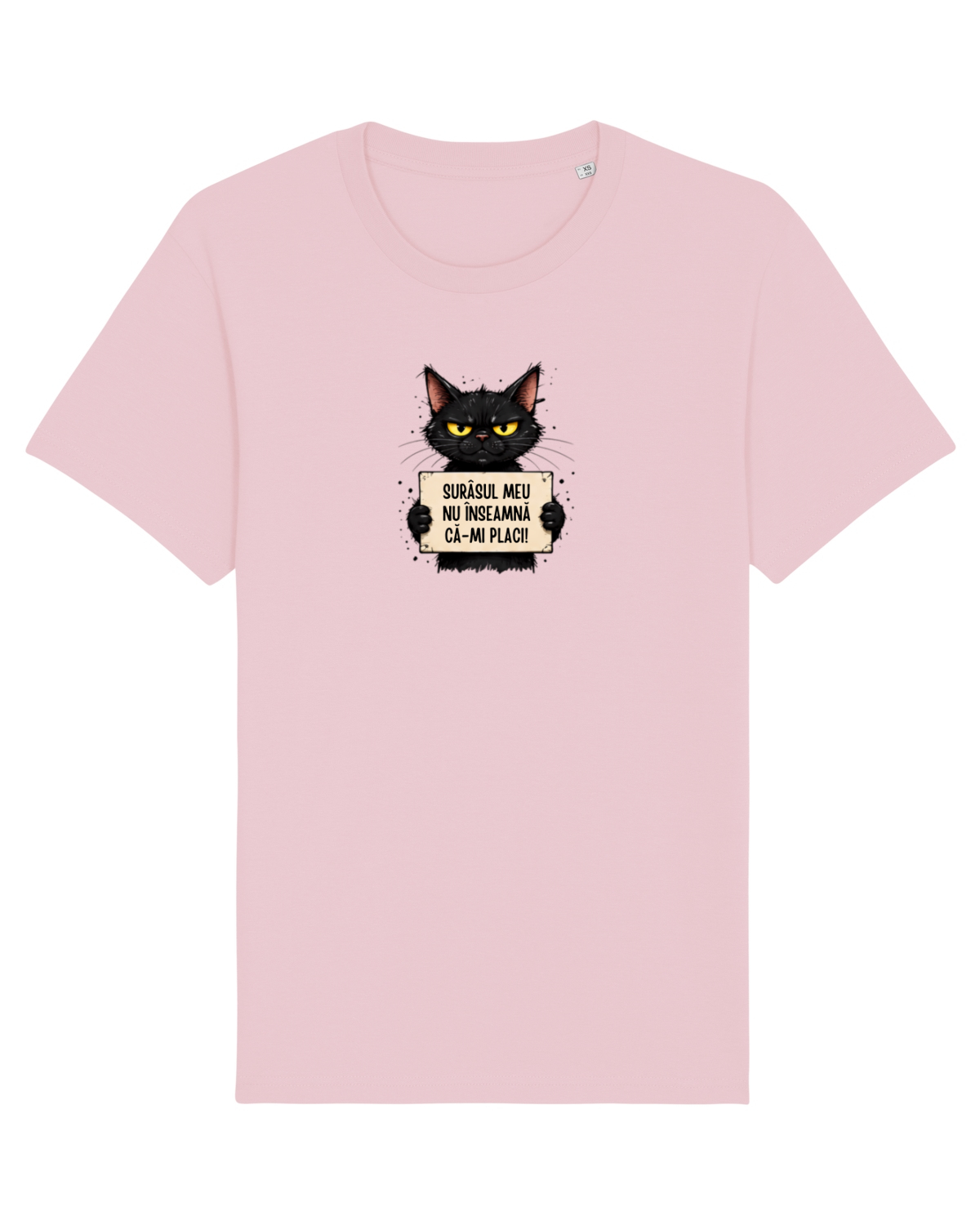Tricou mânecă scurtă Unisex Rocker Cotton Pink