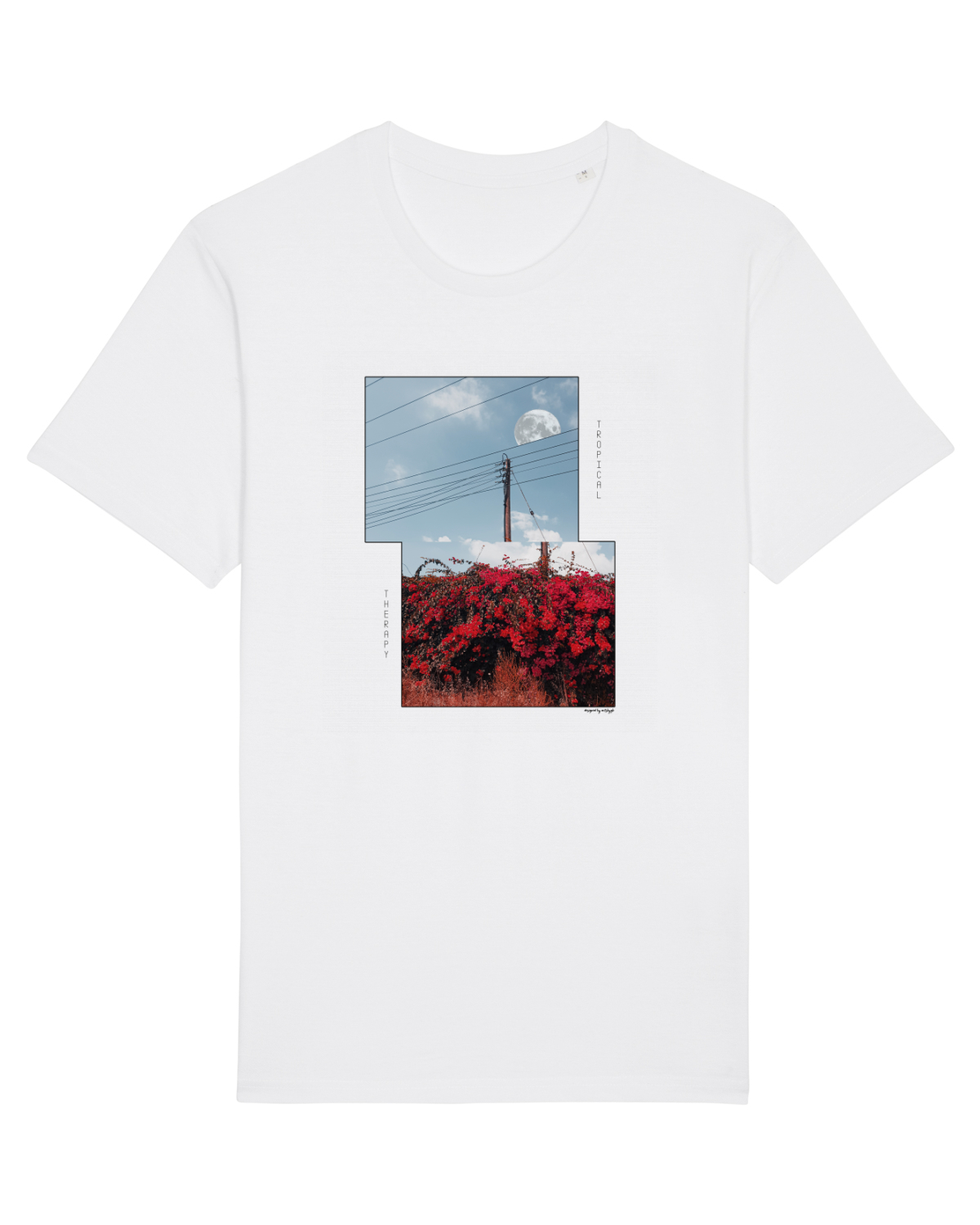 Tricou mânecă scurtă Unisex Rocker White