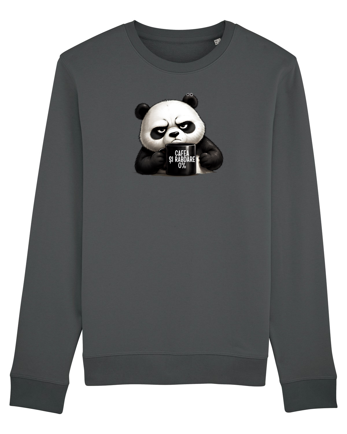 Bluză mânecă lungă Unisex Rise Anthracite