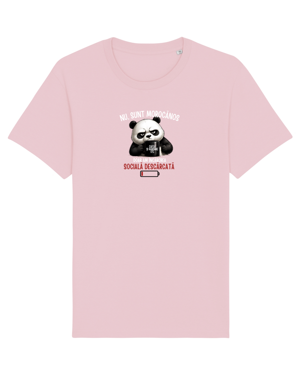 Tricou mânecă scurtă Unisex Rocker Cotton Pink