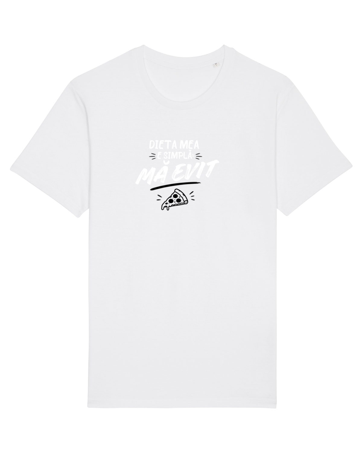 Tricou mânecă scurtă Unisex Rocker White