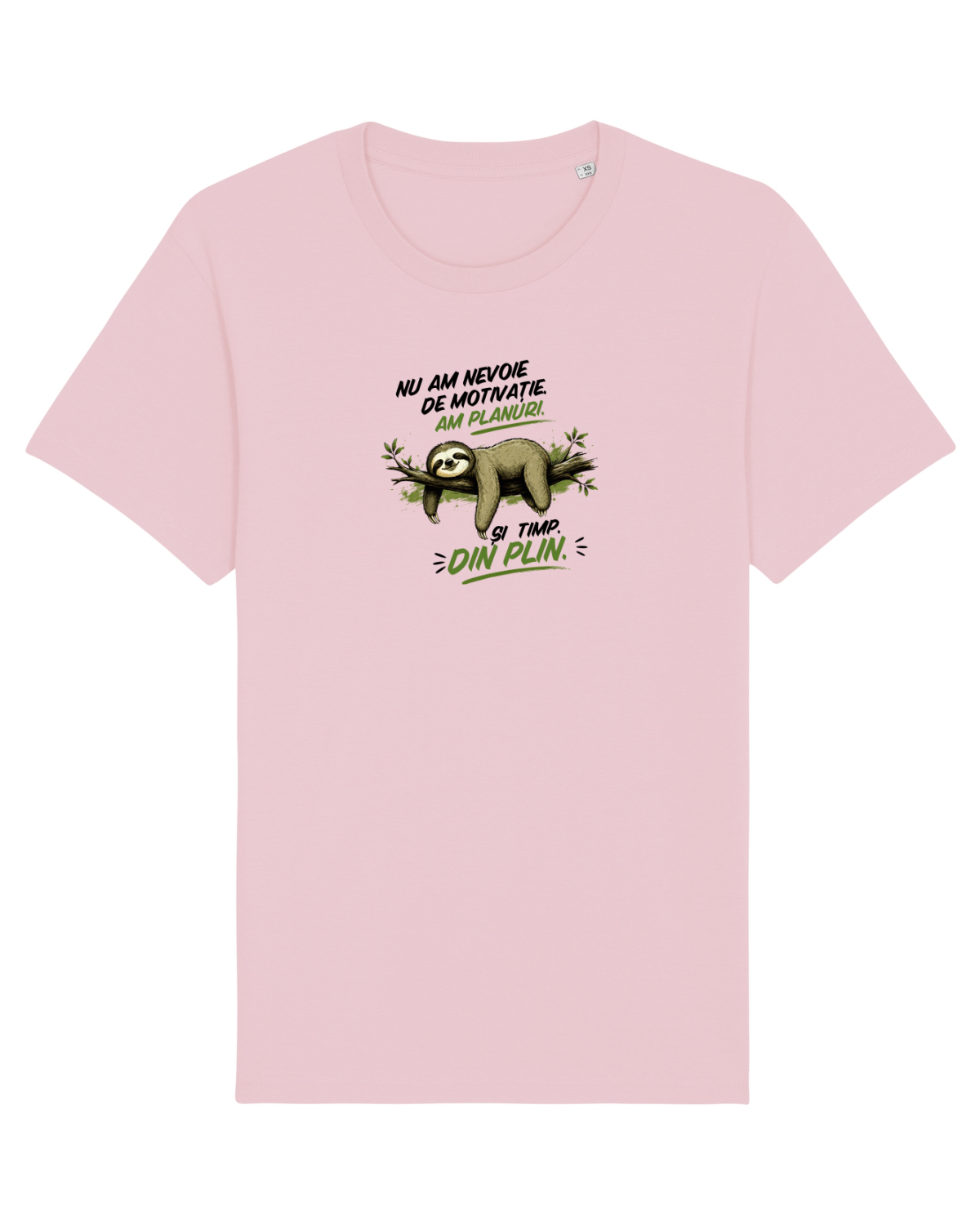 Tricou mânecă scurtă Unisex Rocker Cotton Pink