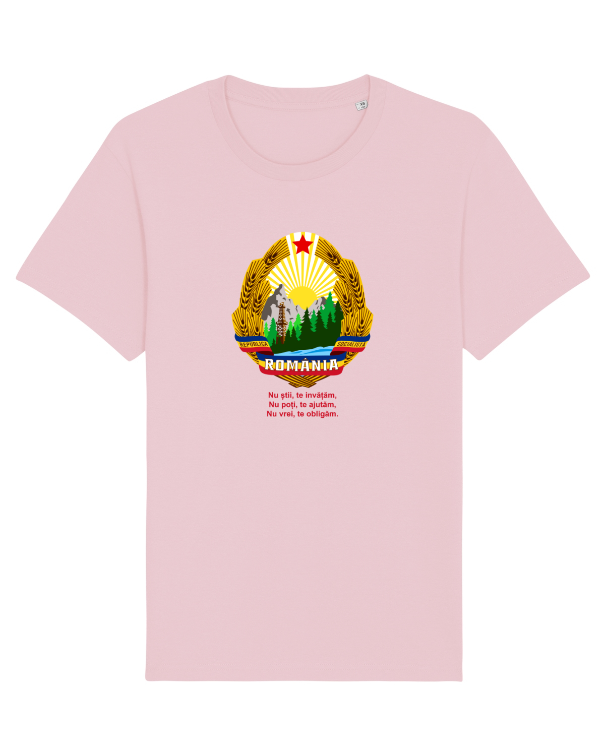 Tricou mânecă scurtă Unisex Rocker Cotton Pink