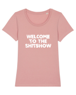 Welcome to the shitshow Tricou mânecă scurtă guler larg fitted Damă Expresser