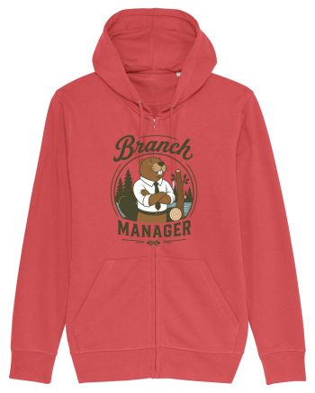 Branch Manager Beaver Office Work Corporate Manager Humor Carmine Red