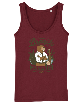 Branch Manager Beaver Office Work Corporate Manager Humor Burgundy