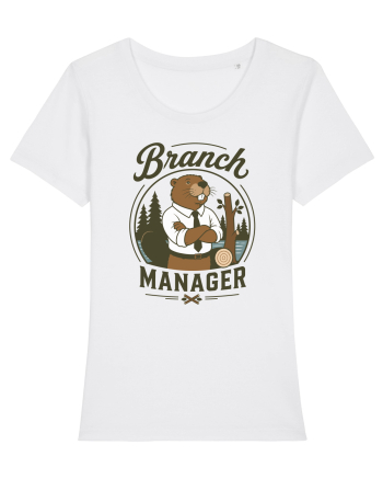 Branch Manager Beaver Office Work Corporate Manager Humor White