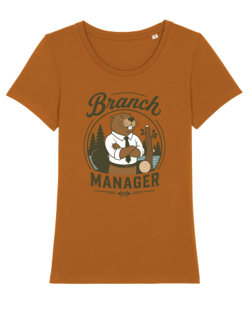 Branch Manager Beaver Office Work Corporate Manager Humor Roasted Orange