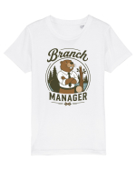Branch Manager Beaver Office Work Corporate Manager Humor Tricou mânecă scurtă  Copii Mini Creator