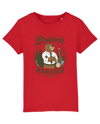 Branch Manager Beaver Office Work Corporate Manager Humor Red