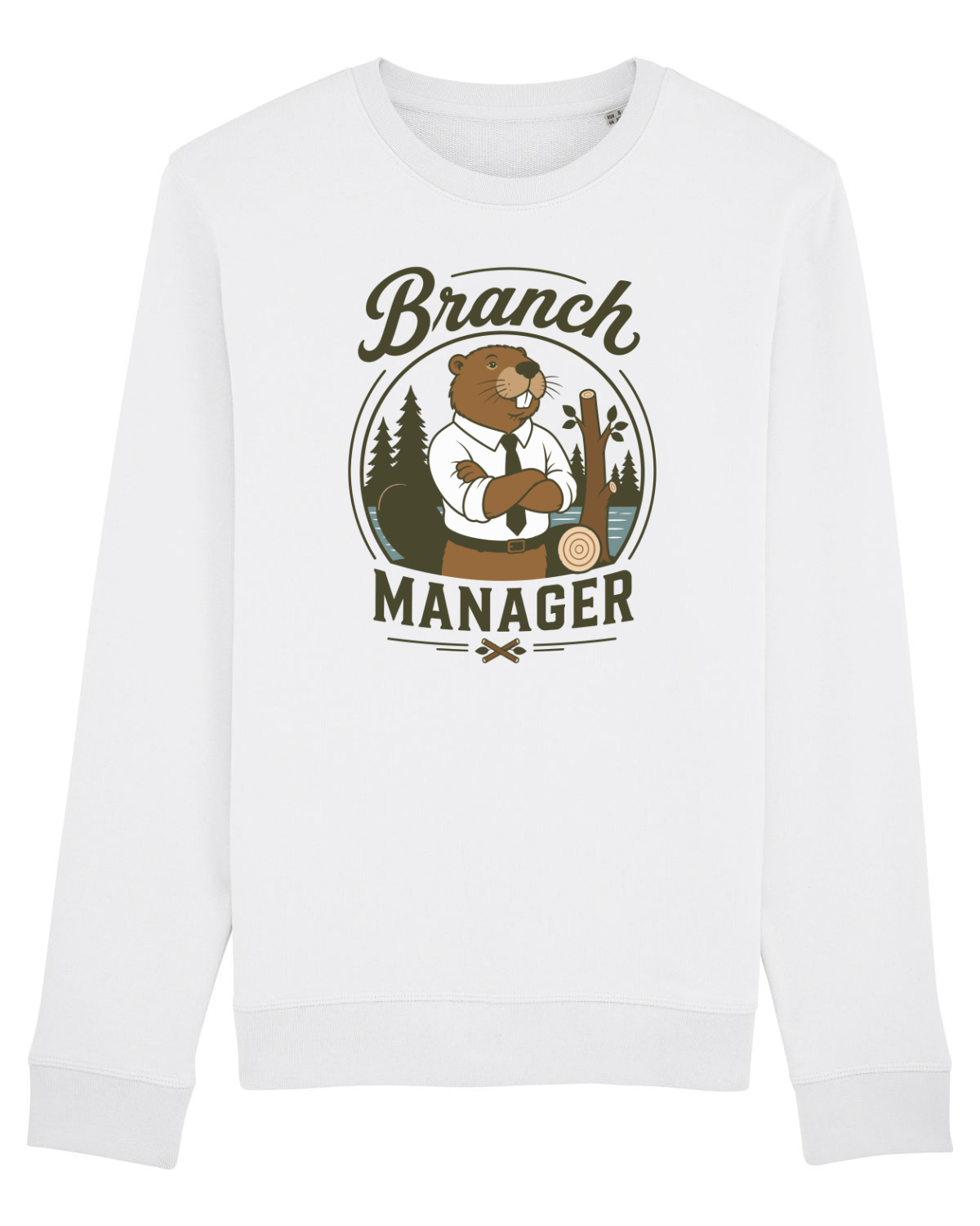 Bluză mânecă lungă Unisex Rise White