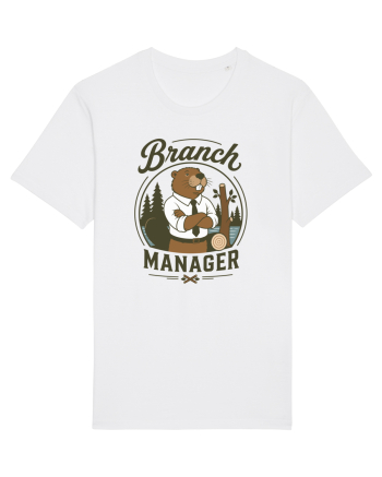 Branch Manager Beaver Office Work Corporate Manager Humor White