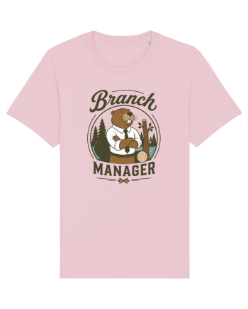 Branch Manager Beaver Office Work Corporate Manager Humor Cotton Pink