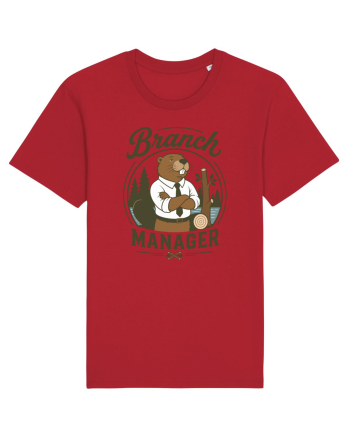 Branch Manager Beaver Office Work Corporate Manager Humor Red
