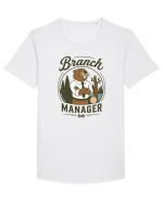 Branch Manager Beaver Office Work Corporate Manager Humor Tricou mânecă scurtă guler larg Bărbat Skater