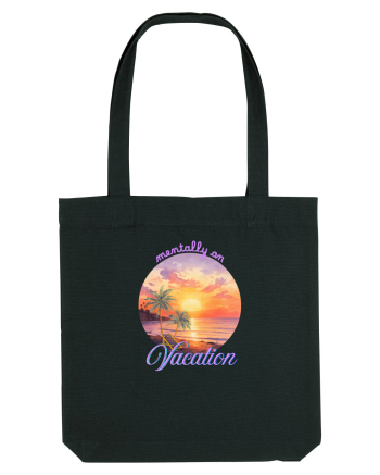 Mentally on vacation Black