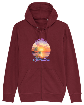 Mentally on vacation Burgundy