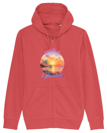 Mentally on vacation Carmine Red