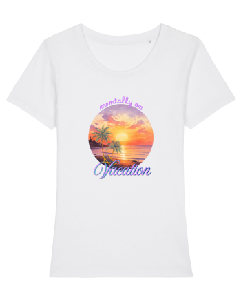 Mentally on vacation White