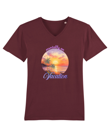 Mentally on vacation Burgundy