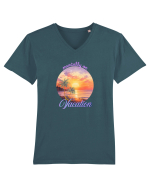 Mentally on vacation Tricou mânecă scurtă guler V Bărbat Presenter