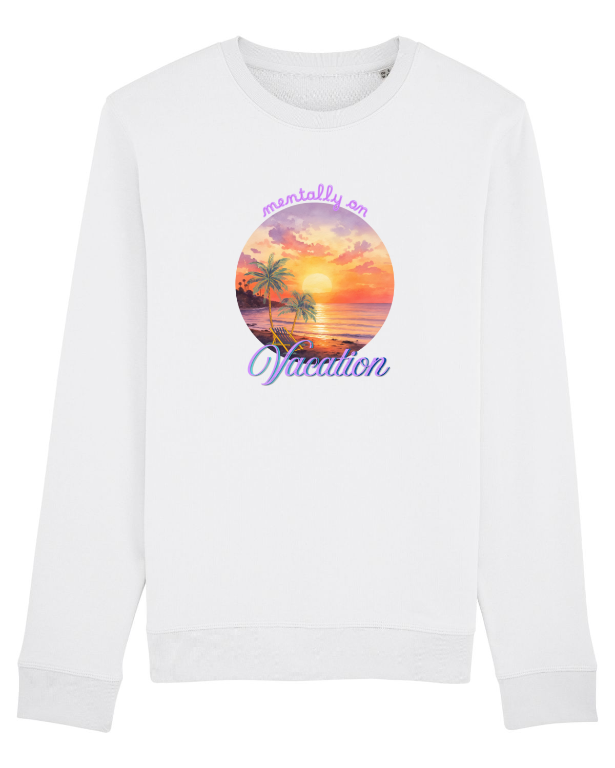 Bluză mânecă lungă Unisex Rise White