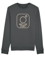 What's Your Story? Bluză mânecă lungă Unisex Rise