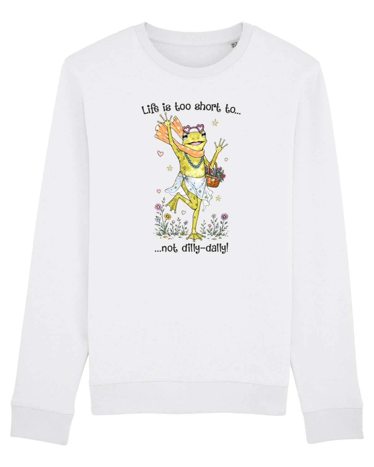 Bluză mânecă lungă Unisex Rise White