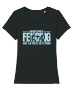 The Best Part of Fencing Tricou mânecă scurtă guler larg fitted Damă Expresser