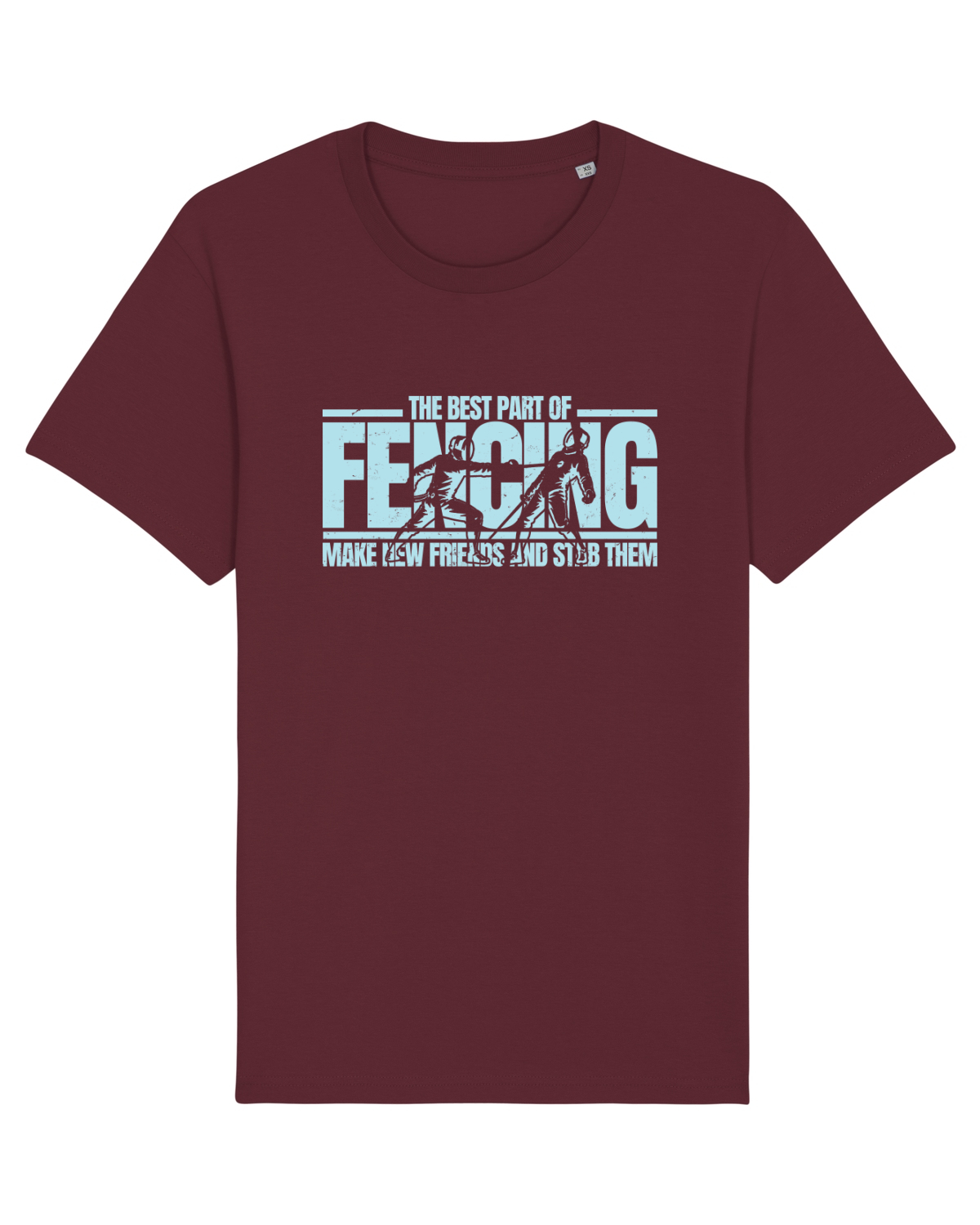 Tricou mânecă scurtă Unisex Rocker Burgundy