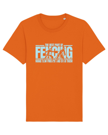 The Best Part of Fencing Bright Orange