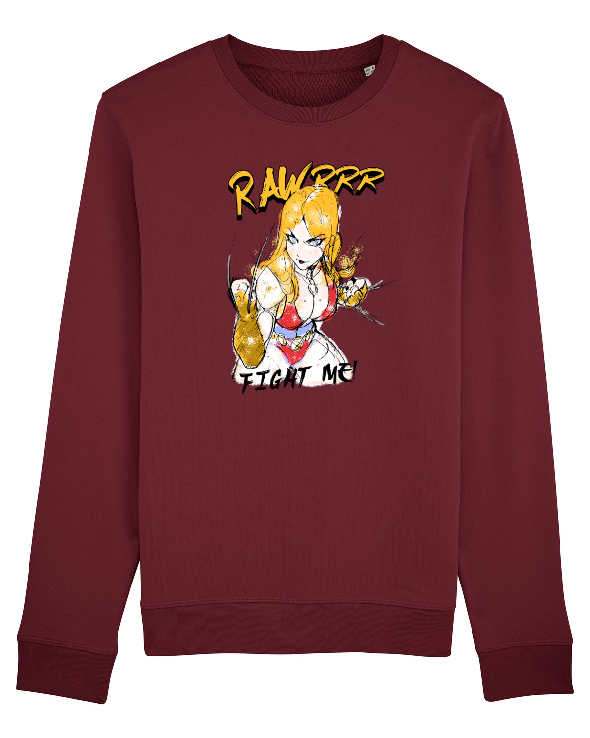 Bluză mânecă lungă Unisex Rise Burgundy