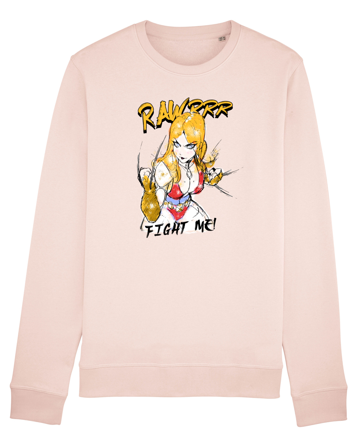 Bluză mânecă lungă Unisex Rise Candy Pink